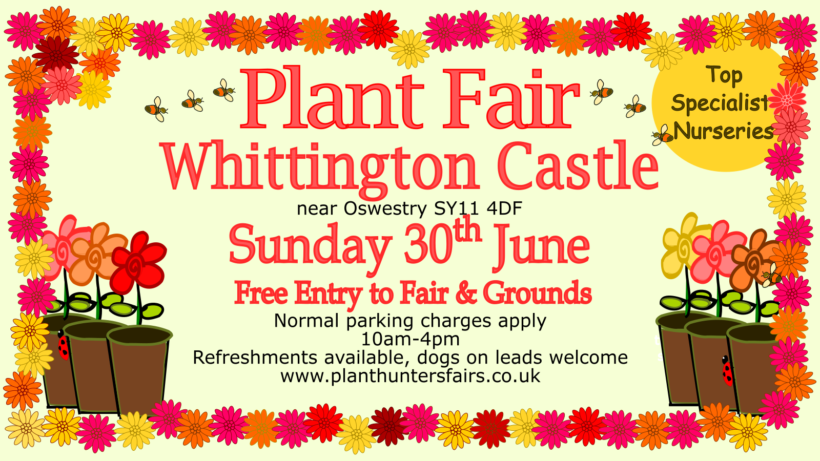 Whittington Castle Summer Plant Fair